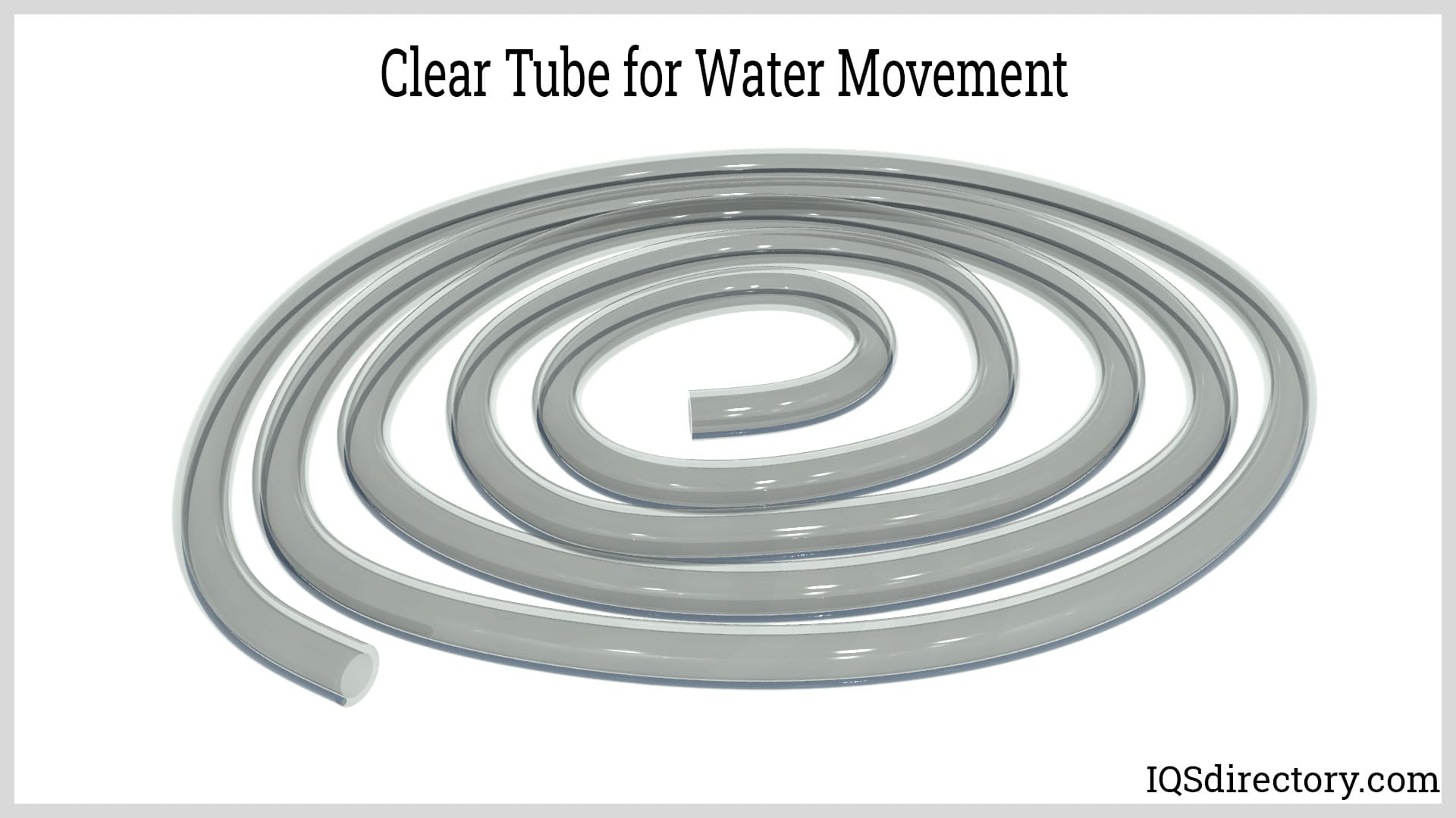 Clear Tube for Water Movement